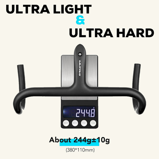 💥 Ultraligero 237g | Manillar Integrado Full Carbono | Cableado Interno Aero Cockpit