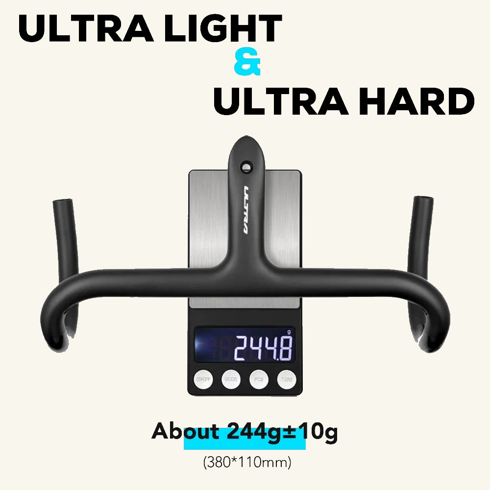 💥 Ultraligero 237g | Manillar Integrado Full Carbono | Cableado Interno Aero Cockpit