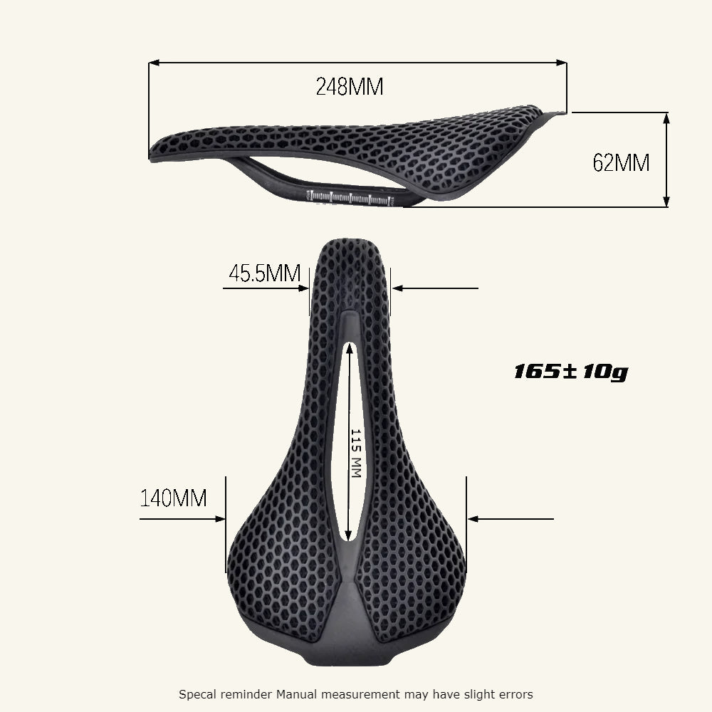 Sillín 3D Printing Carbon – Ultraligero para Ruta y MTB
