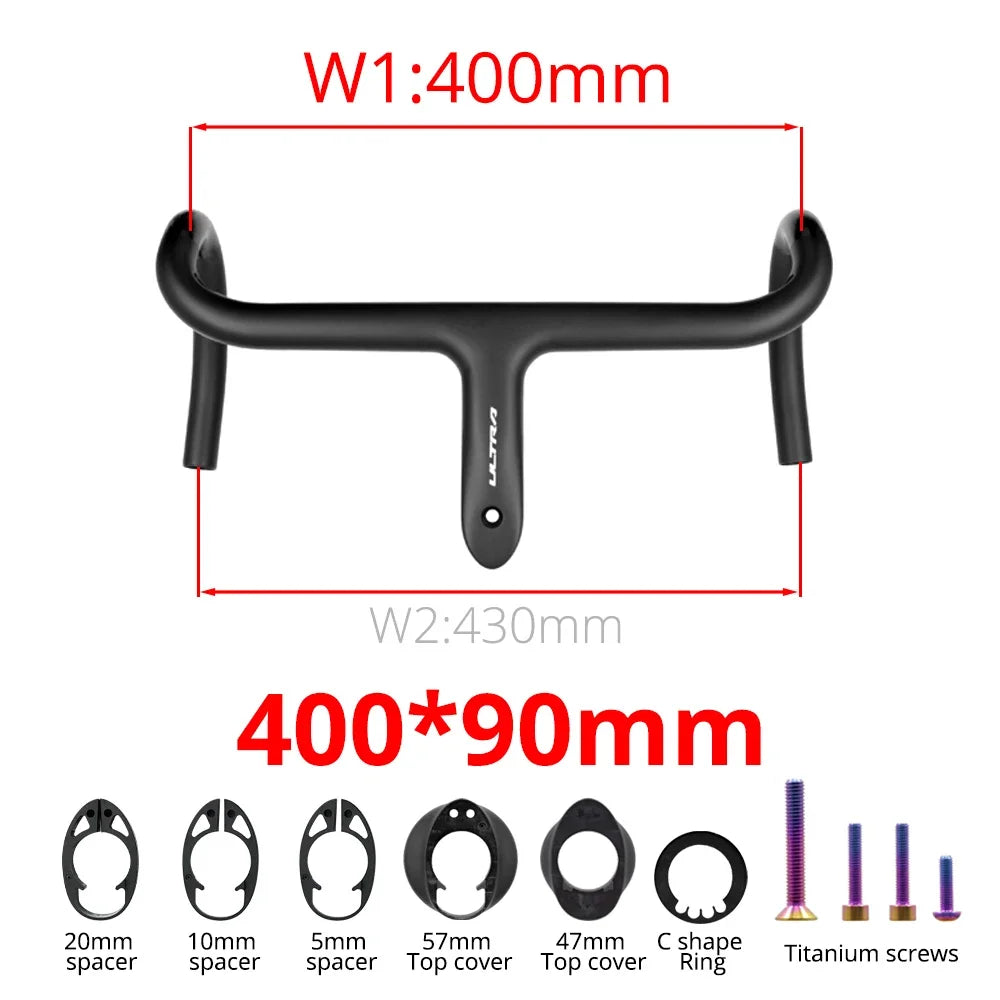 💥 Ultraligero 237g | Manillar Integrado Full Carbono | Cableado Interno Aero Cockpit